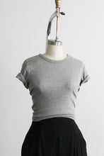 heathered gray cotton tee
