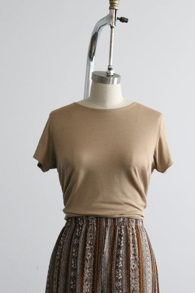 mille-feuille silk tee
