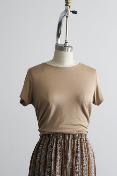 mille-feuille silk tee