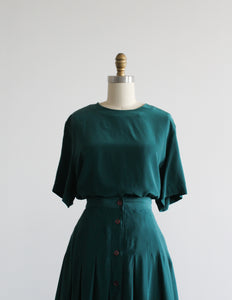 peacock silk dress set