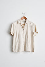 embossed silk button up