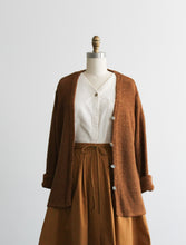 woven clay cardigan