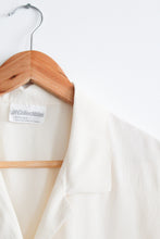 parchment silk button up