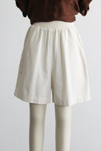parchment cotton shorts