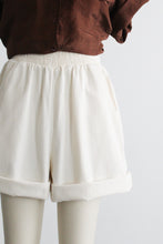 parchment cotton shorts