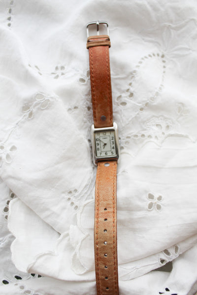 boulangerie leather watch