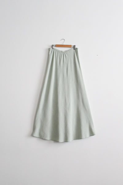 seaglass linen maxi skirt