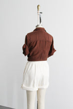 parchment cotton shorts
