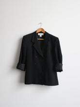 black wool blazer