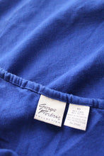 cobalt linen maxi skirt