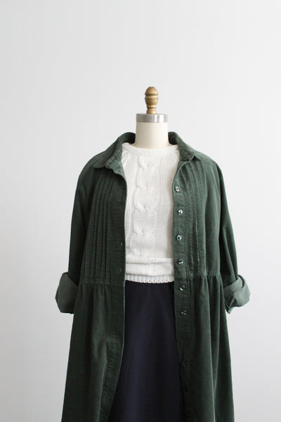 spruce corduroy duster