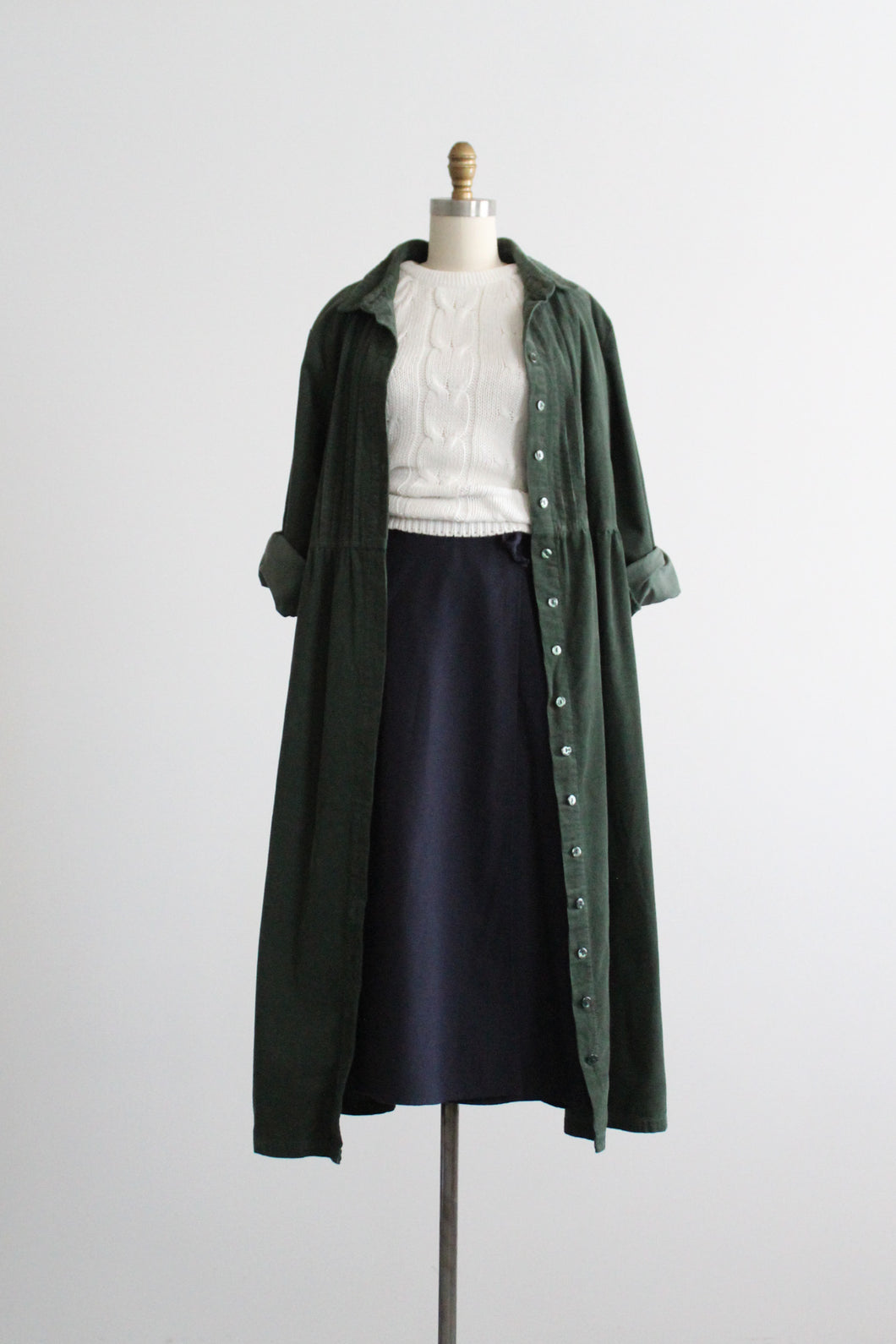 spruce corduroy duster