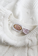 cloudwhite cable knit tee