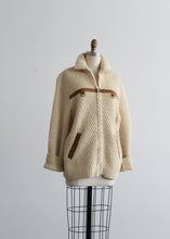 wool fisherman cardigan