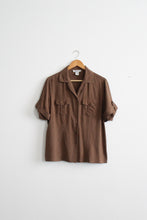 walnutshell silk button up