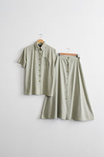 seaglass raw silk dress set