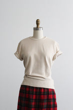 eggshell waffle cotton tee