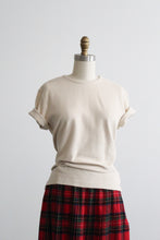 eggshell waffle cotton tee