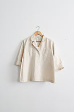 bone silk & linen jacket
