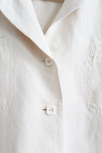 bone silk & linen jacket