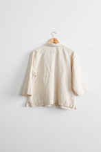 bone silk & linen jacket