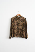 silk gardens button up blouse
