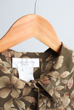 silk gardens button up blouse