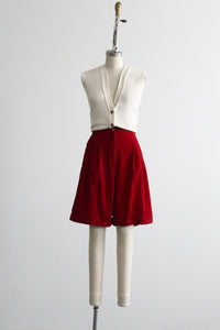 cranberry corduroy shorts