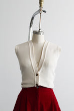 parchment cotton sweater vest