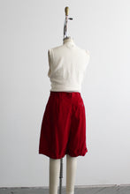 cranberry corduroy shorts