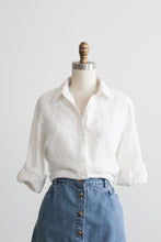 chamomile embroidered button up