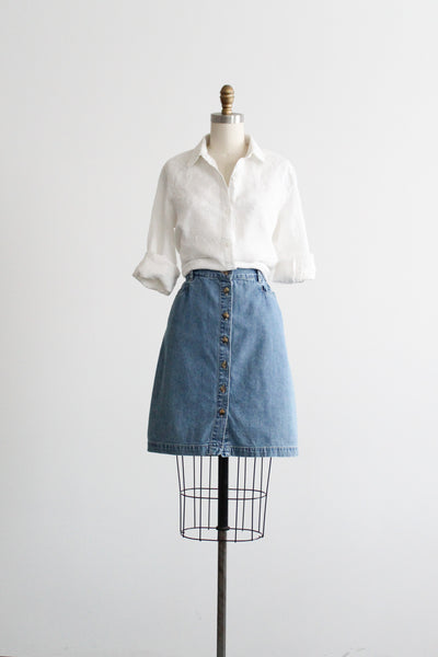 big sur denim skirt