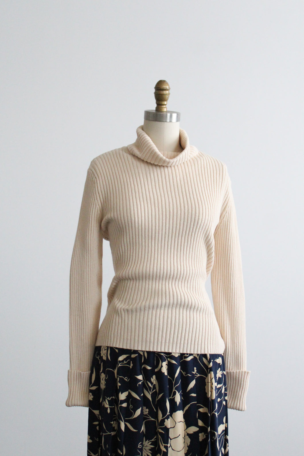 oatmilk cotton turtleneck