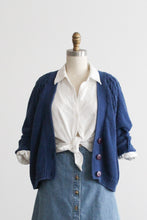 cobalt cotton cardigan