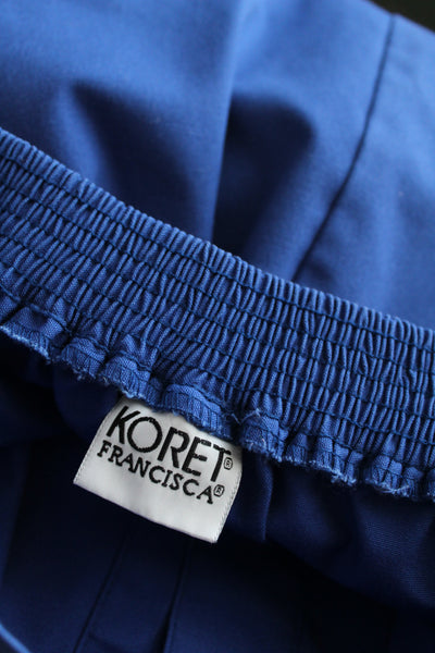 cobalt midi skirt