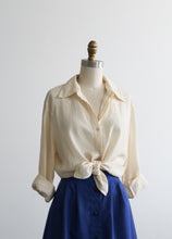 embossed silk poet blouse