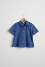 cobalt cotton button up