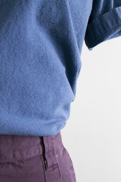 cobalt cotton button up