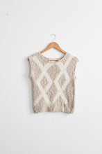 diamond knit vest