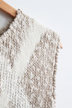 diamond knit vest