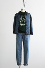 quilted denim jacket