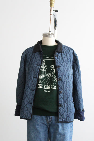 quilted denim jacket