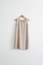 oat linen shift dress