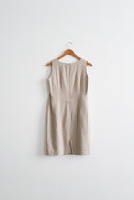 oat linen shift dress