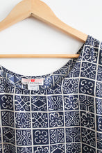 mosaic silk tank
