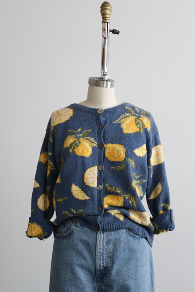 lemon cardigan