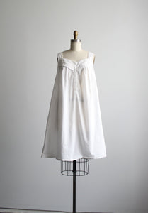 white cotton nap dress