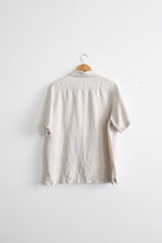 natural linen button up
