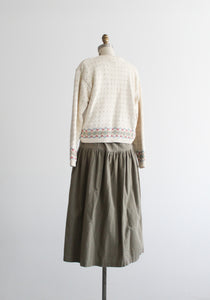 lambsear midi skirt