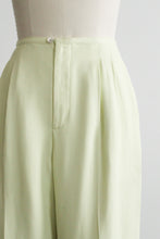 honeydew silk trousers